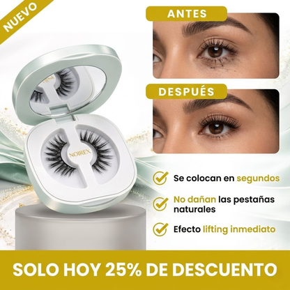 Pestañas Magnéticas - Realza tu mirada en 10 segundos de forma fácil y sin irritaciones.
